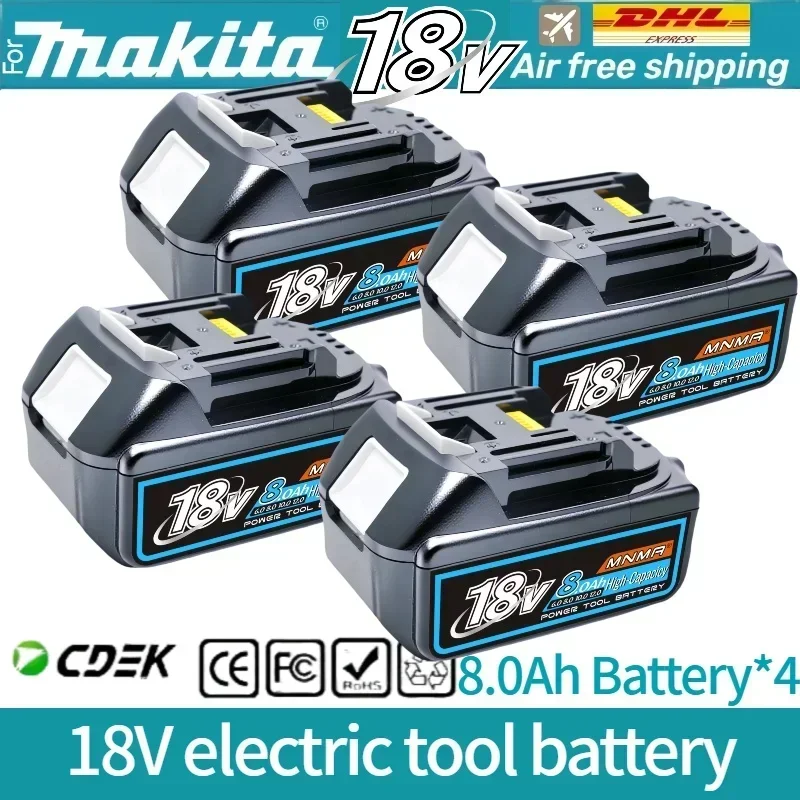 6AH 8AH 10AH 12AH Voor Makita 18V Batterij Power Tools Li-Ion Vervanging LXT BL1840 BL1850 voor 18V Schroevendraaier met BMS ✅ ? ?