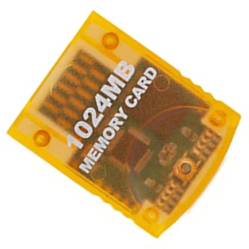 【علامة تجارية جديدة】بطاقة ذاكرة 2X سعة 1024 ميجابايت لنينتندو وي لبطاقة ذاكرة ألعاب Gamecube GC لوحدة تحكم وي سهلة الاستخدام، برتقالي