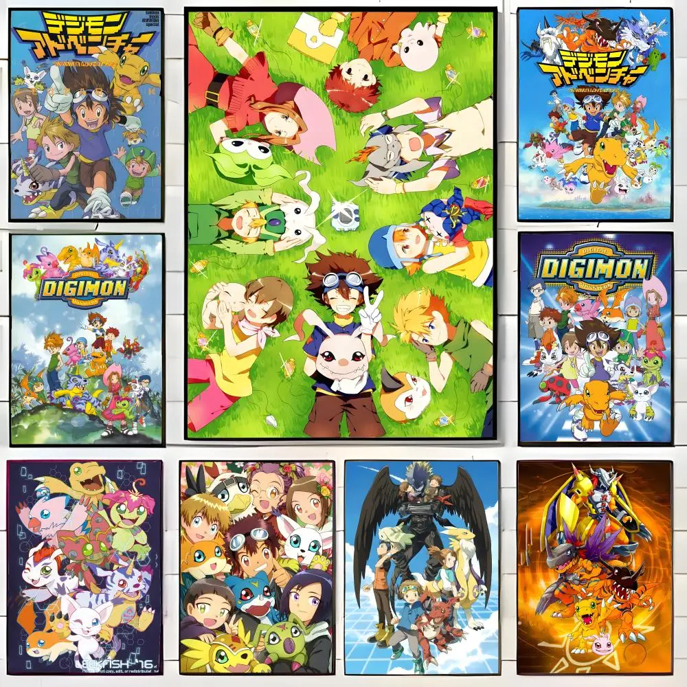 Adventure Anime Digimon Poster Wall Art Print Decorative Mural Home Decor Gift Unframed