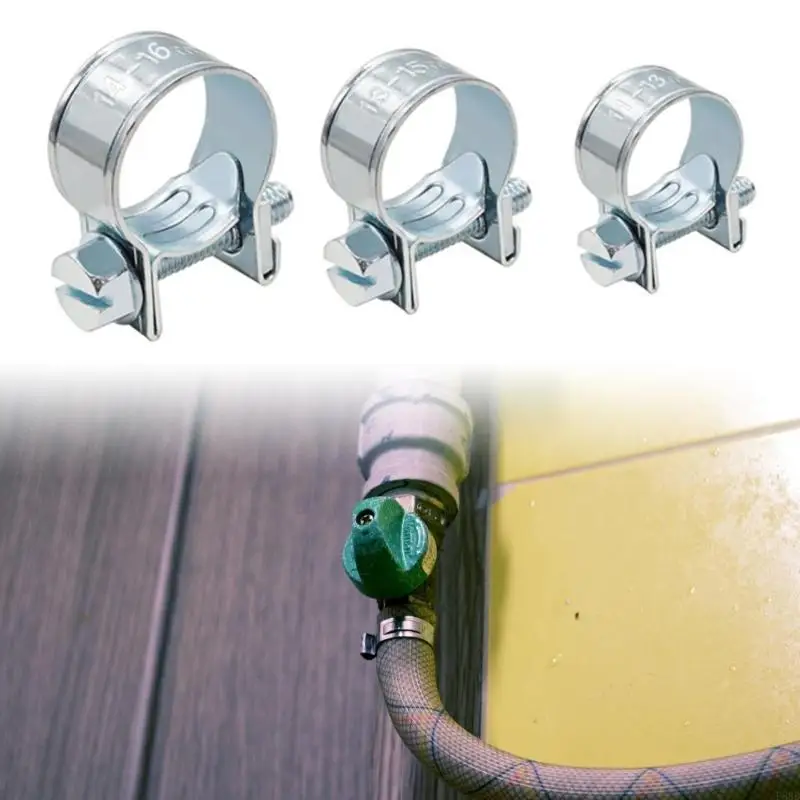 32 Piece Three Size Hose Clamp Set for Vehicle Hose Repair and Service
