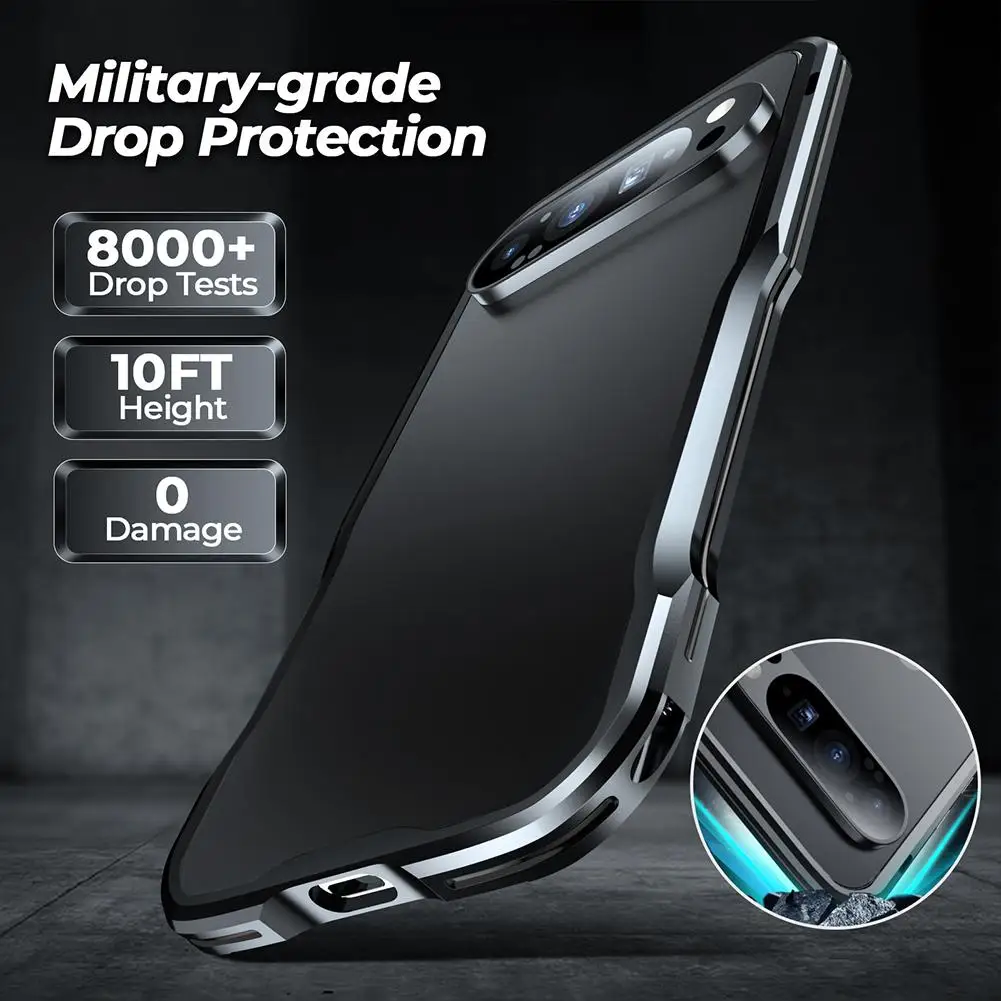  for Google Pixel9 Locking Screw Metal Bezel Case Protective Cover Edge Sharp Pixel9 G0I9