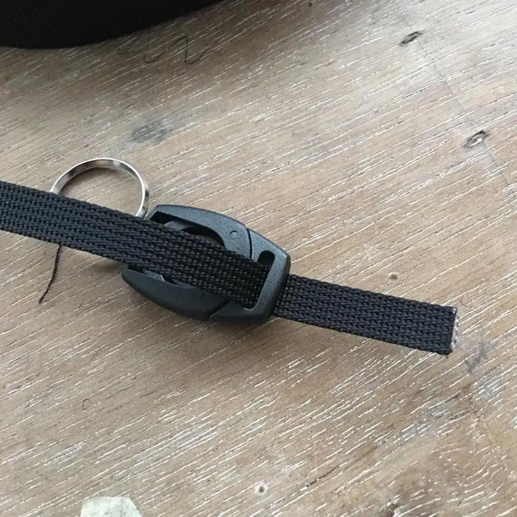 Plastic Keychain Clip Detachable Webbing Buckle Backpack Belt Hook Press Release Clasp for Camping Climbing Travel Fishing