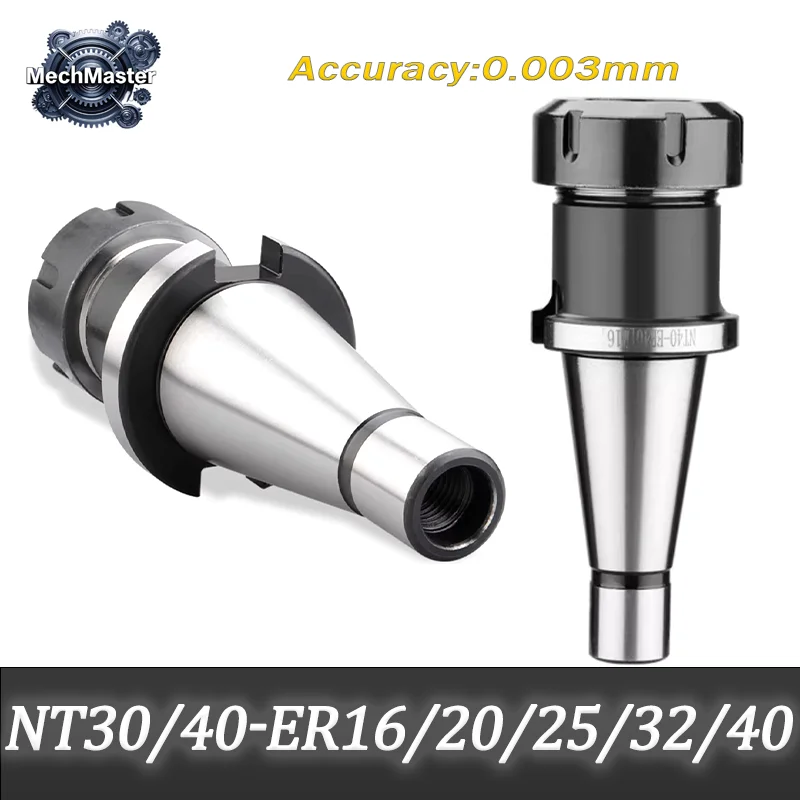 

Совершенно новый NT40 NT30 ER11 ER16 ER20 ER25 ER32 ER40 Цанговый патрон Держатель инструмента для фрезерного станка с ЧПУ Стабильная фрезерная машина NT ER