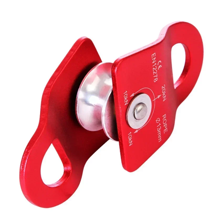 Aluminum Alloy Small Pulley For Cargo Lifting Climbing Accessories  One Side Plate Wheel Pull 20KN CE Certification