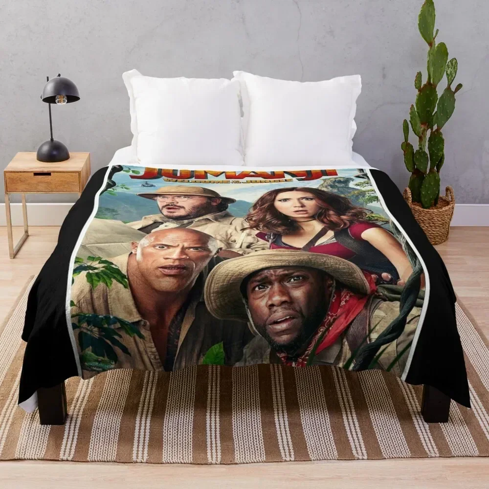 jumanji Throw Blanket Personalized Gift heavy to sleep Sofas Soft Big Blankets