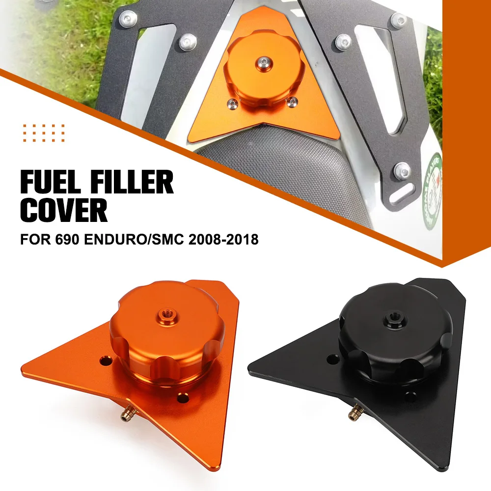 

Motorcycle Gas Fuel Filler Cover Tank Cap Fuel Neck Cap Accessories CNC Aluminum For 690 Enduro/SMC 2008-2015 2016 2017 2018