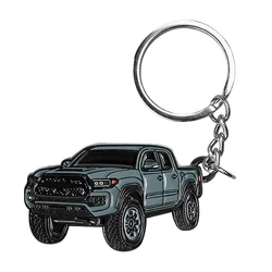 Zinc Alloy Uncoated Car Model Pendant Keychain for Tacoma Style Metal Keychain for Toyota Tacoma Durable Decor Accessories