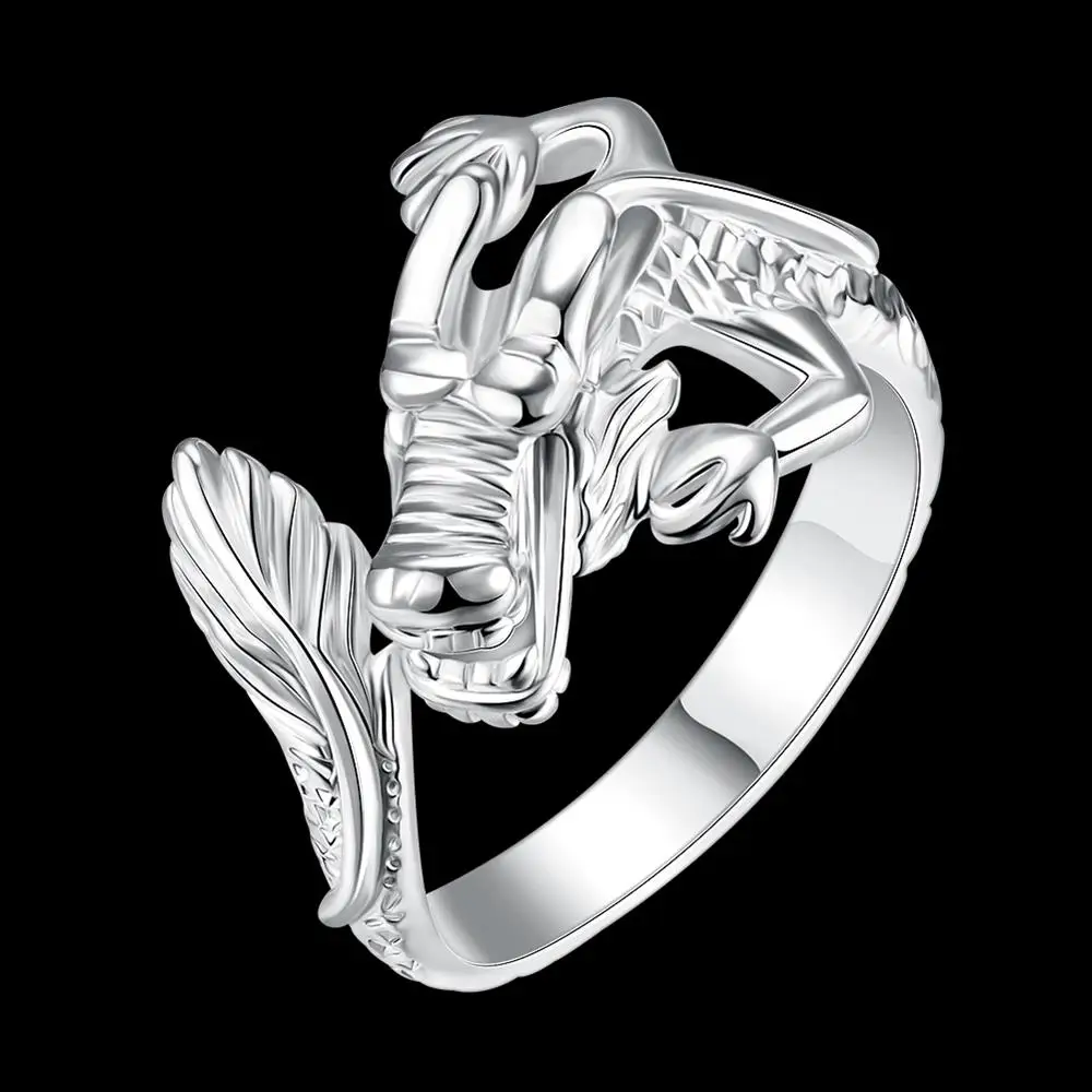 

Classic Men's Ring 925 Sterling Silver Domineering Dragon ring Fashion Party Christmas Gifts high quality noble fine Jewelry