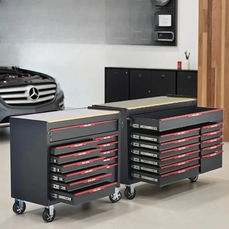 12 Pumping Heavy Cart Multifunctional Workshop Mobile Trolley Maintenance Tool Cabinet Drawer Type Auto Repair Toolbox