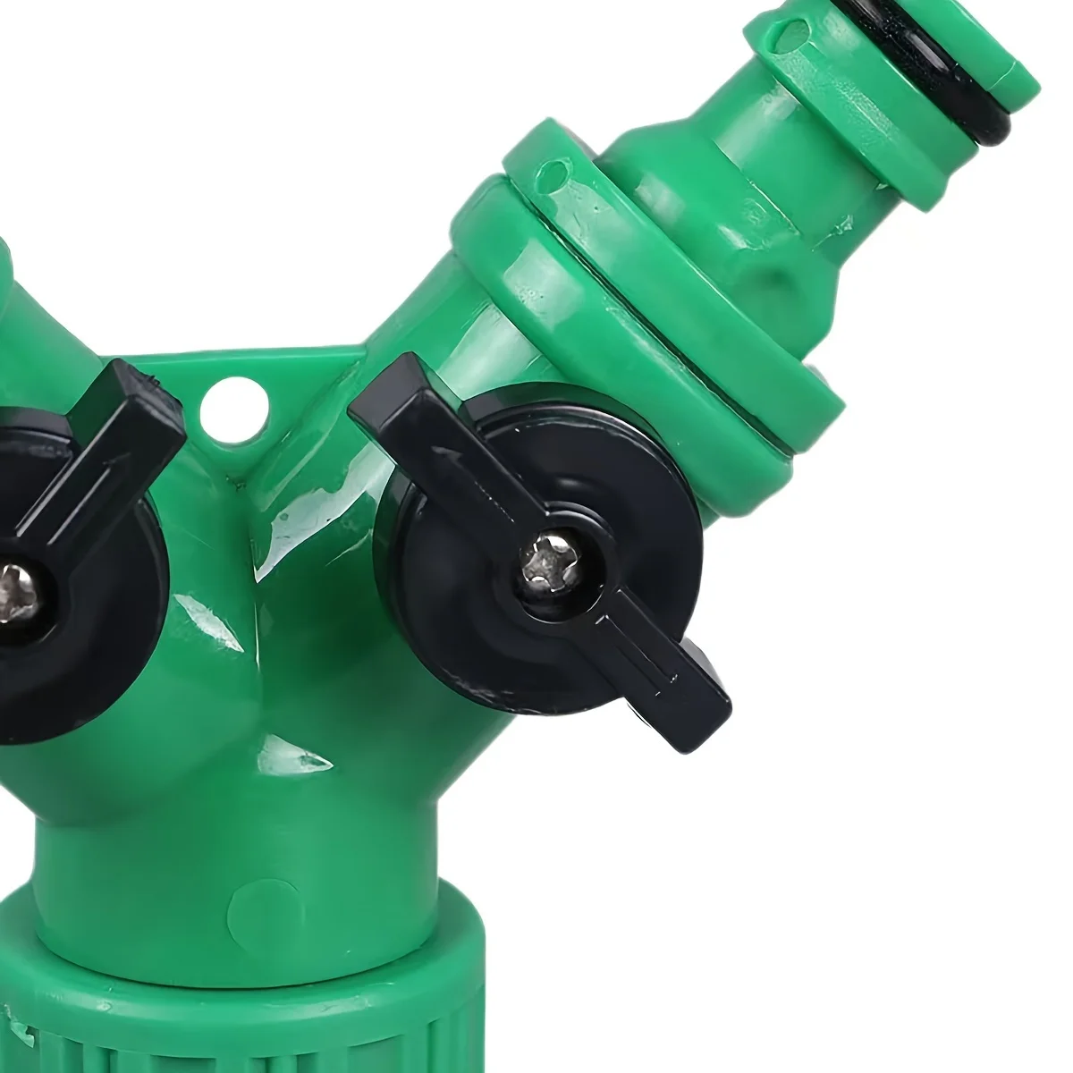 2 Way Garden Water Pipe Connectors Pipe Adapter Y Shape Hose Splitter Valve Three Way Plastic Valve With Switch