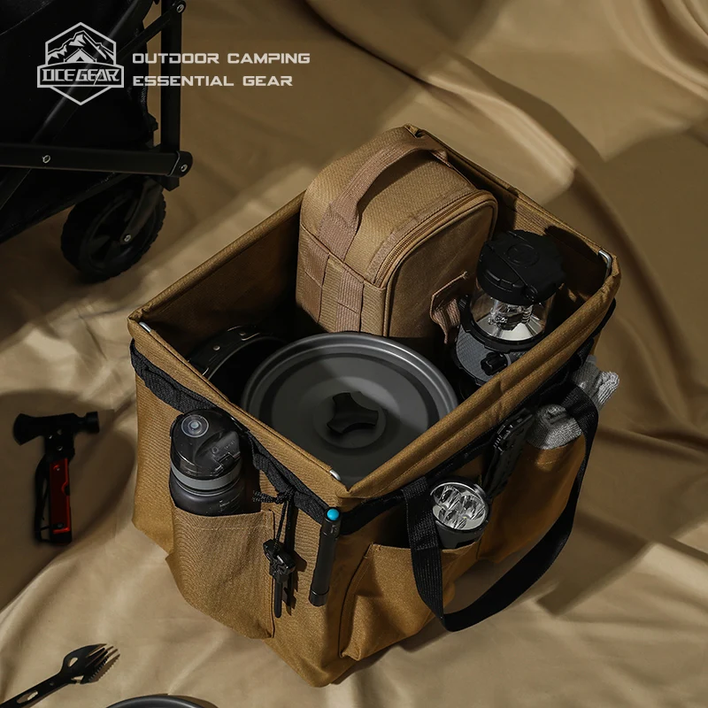 OCEGEAR-Camping Travel Storage Box, Organizador Tronco Dobrável, Piquenique Caso Diversos, Outdoor Caminhadas Bolsa Multifuncional