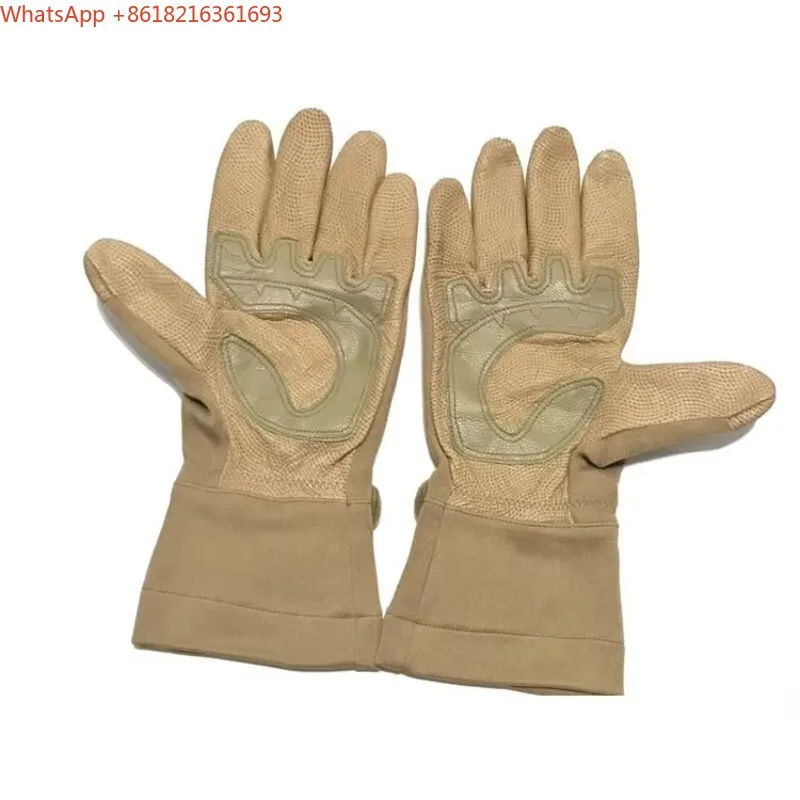 Limited Offer Tactical Gloves Full Finger Flame Retardant Wear-resistant Outdoor Riding Military Fan Combat Leather Gloves
