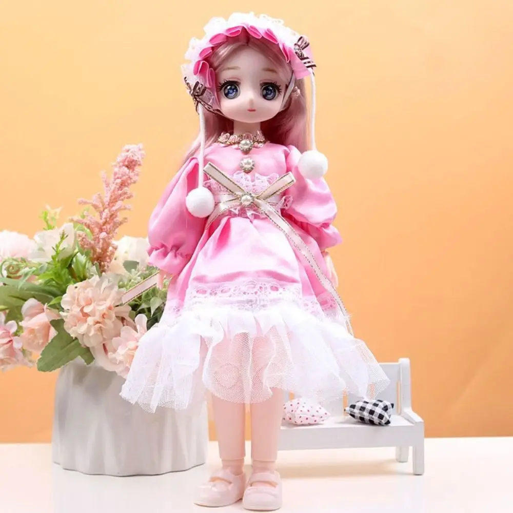 Play House Articulação Esférica 30cm Anime Bjd com Roupas Vestir 1/6 Bjd Olhos 3D Bonito Articulado