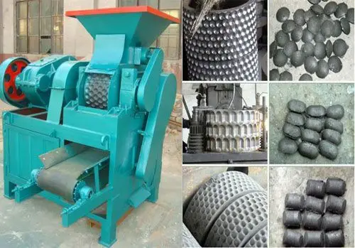 Carbon Black Charcoal Brikete Production Press Coal Briquette Machine Compressed Making Ball Roller for Mining