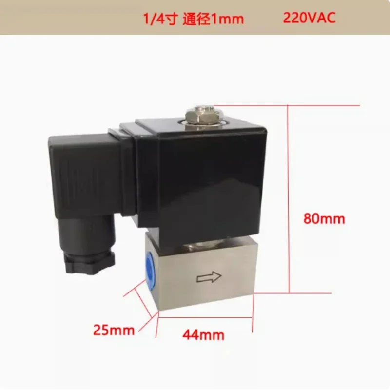 Stainless Steel High Pressure Car Wash Solenoid Valve 0~300 Bar(Details See Specification Table) 1/4