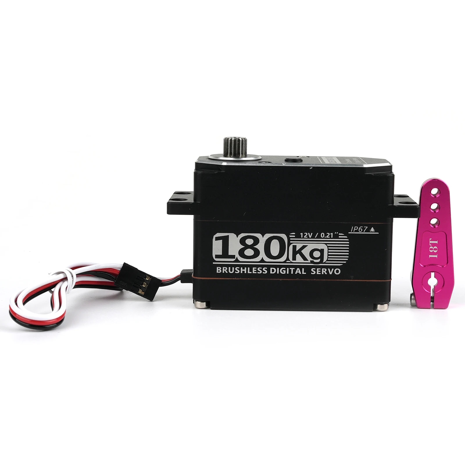BLS53180-12V 브러시리스 디지털 서보 12V 180KG 고토크 올메탈 방수 IP67 180/270 °   RC 모델/로봇공학용