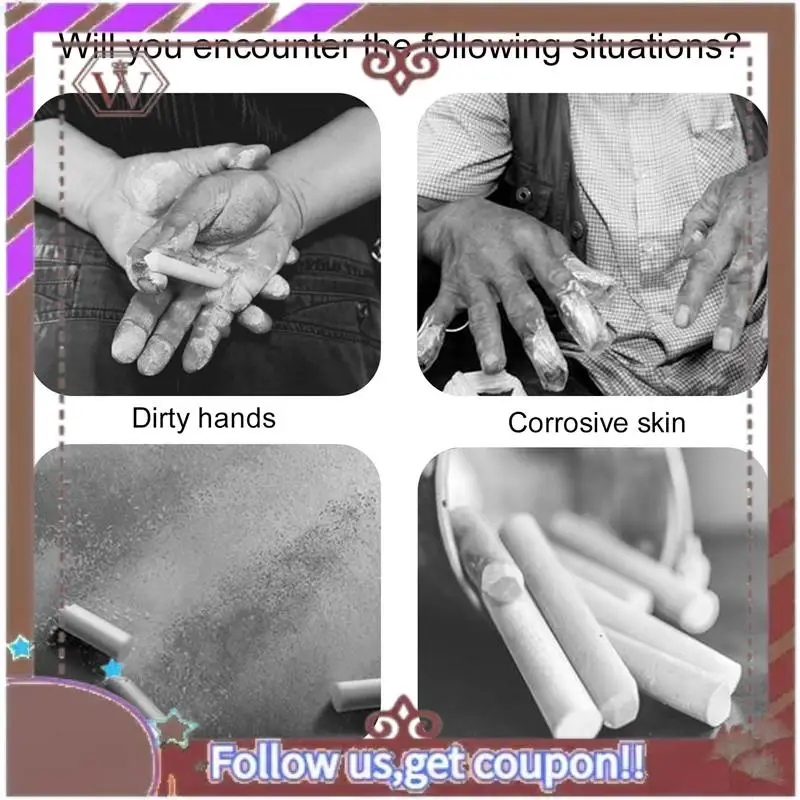 أحدث 5 قطع من حامل الطباشير المعدني للمعلم، مشبك طباشير موفر للسبورة، فضي