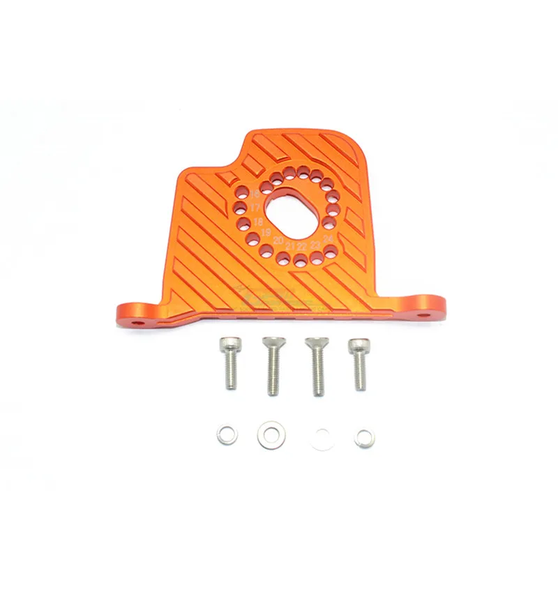 Aluminiowa płytka mocująca silnik GPM z płatkami radiatora do LOSI 1/6 Super Baja Rey