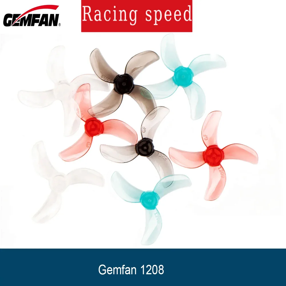 

4Pairs 8PCS Gemfan 31mm 1208 3-Blade 1209 4-Blade PC Propeller 0.8mm/1mm/1.5mm Hole For FPV Freestyle Tinywhoop Drone 0702 Motor