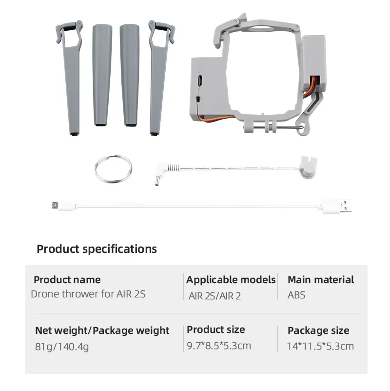 Airdrop System for DJI Mavic AIR 2/2S/3/2 Drone Wedding Proposal Delivery Device Dispenser Thrower Air Dropping Transport Gift