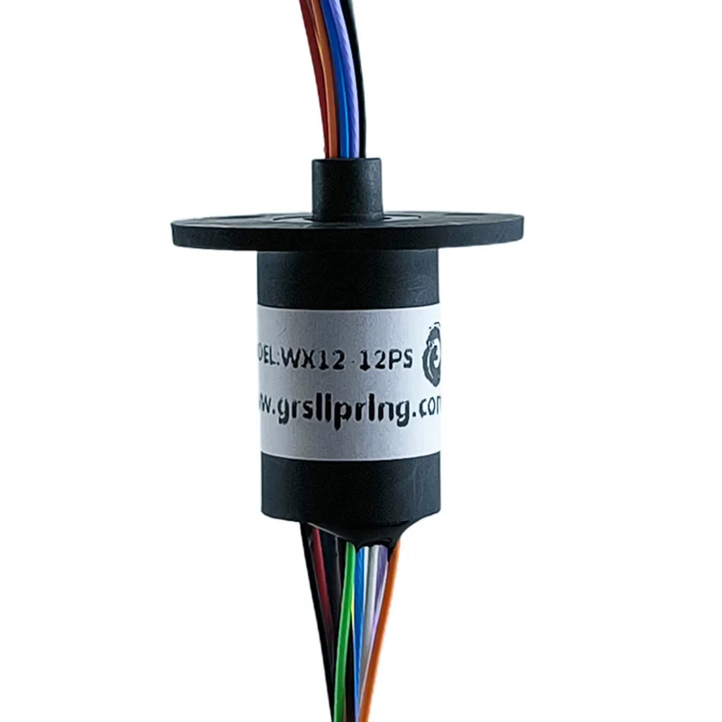 

WX12-12PS Cap type slip ring micro small power slip ring od12.4mm 12 way 2A rotary electric slip ring electric rotary joint