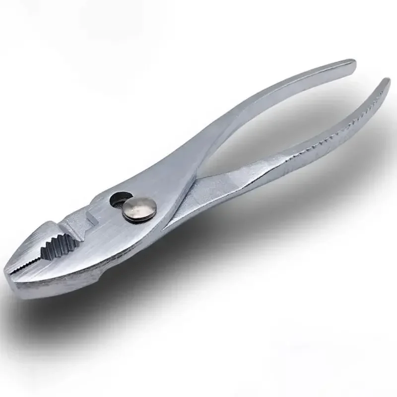 6/8 Inch Walnut Tiger Pliers Wire Cutting Pipe Slip Joint Pliers Scissors Household Hand Repair Tool Multi-function Accessories
