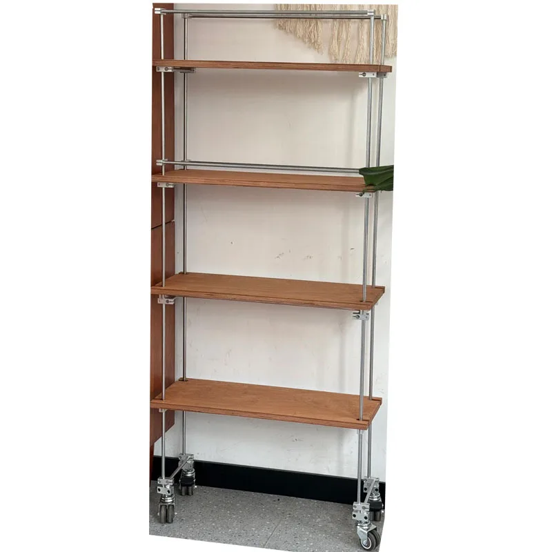 

Modern simple wind floor-to-ceiling optical axis multi-layer storage and finishing shelf study shelf square shelf living room
