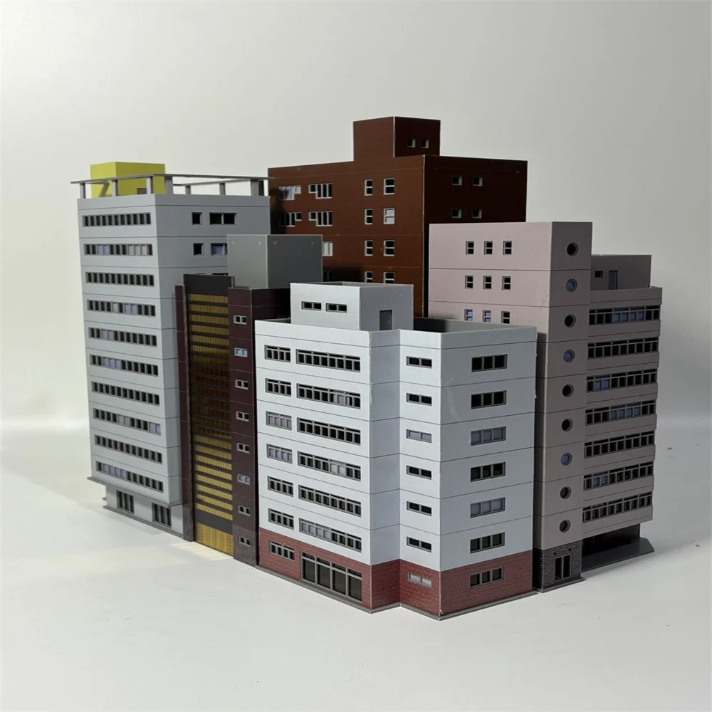 1: 150 Sand Tabelle Gebäude Szene Animation Farbe Stadt Hochhaus Montage Modell – Detail 7
