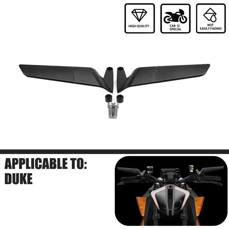 

Motorcycle Wing Mirrors Rearview Rotating NEW Rearview Side Mirror For DUKE 200 250 DUKE 390 690 790 890 990 SUPER DUKE 1290R
