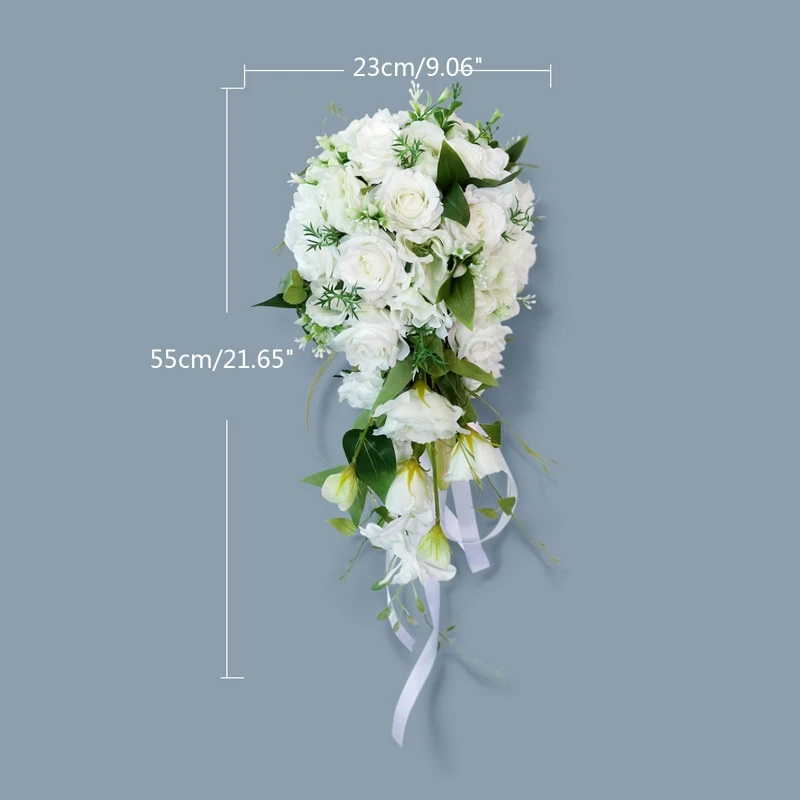 Bouquet da sposa Bouquet da sposa Cascata romantica con fiore Sposa Bouquet da sposa per damigella d\'onore