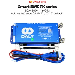 DALY BMS Smart WIFI BMS 4S 12V 8S 24V 16S 48V 80A 100A 1A Active Balancer Built In Bluetooth RS485 CANBUS for Lifepo4 Li-ion LTO
