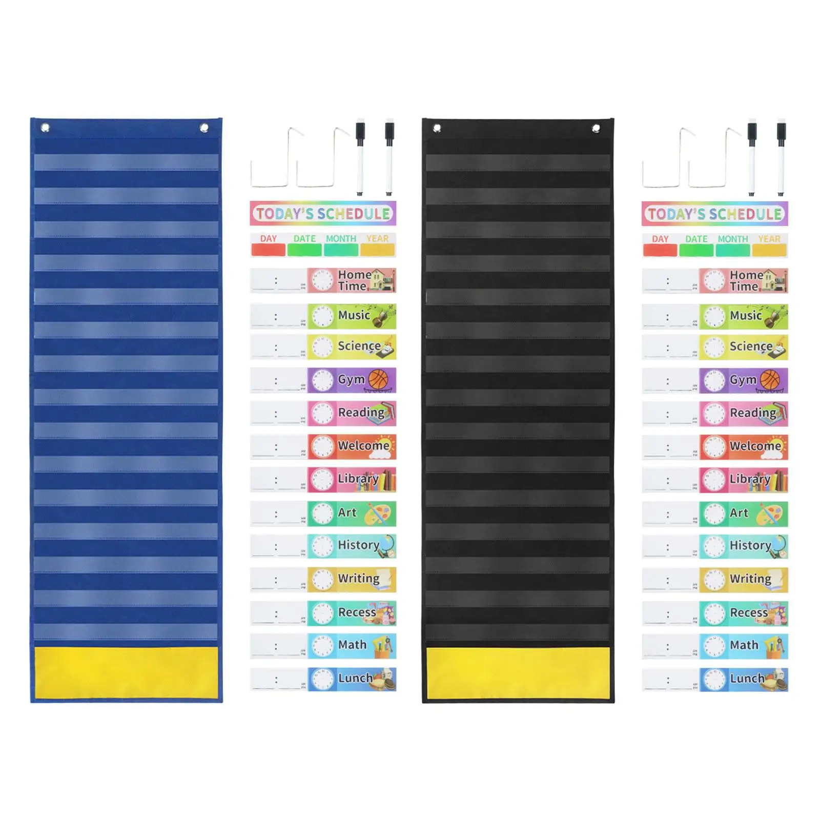 Efficient Daily Planner with Dry Erase Cards - Stay Organized And Productive