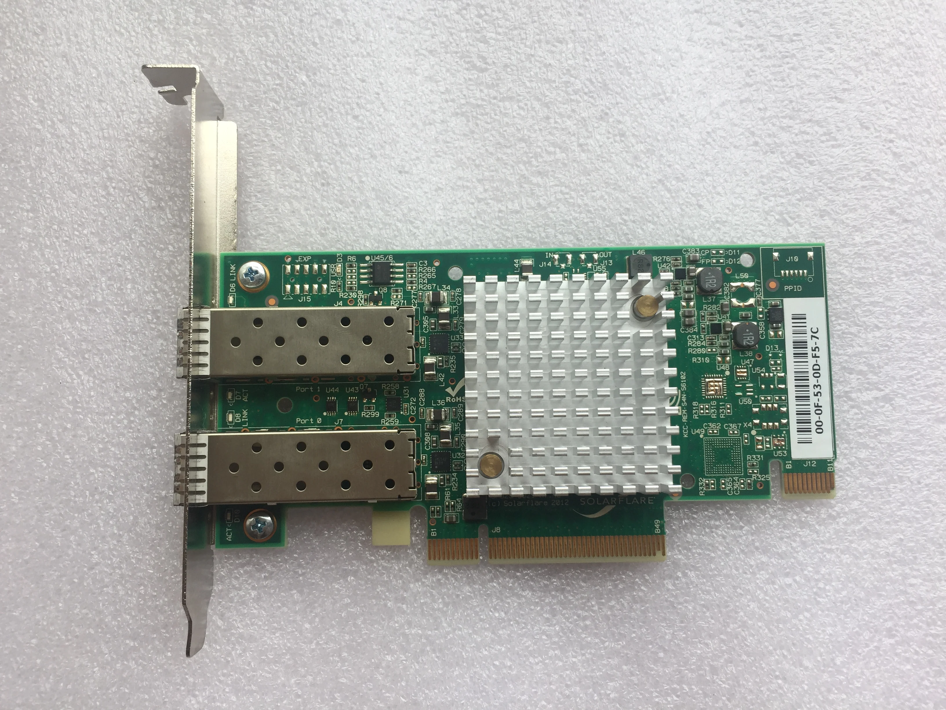 

SFN5122F Dual Port 10Gbe PCIe Adapter network card