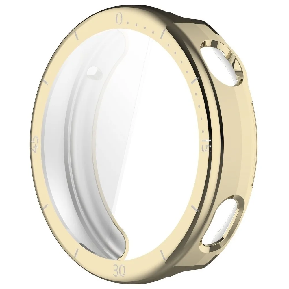 TPU Protective Case with Scale Full Coverage Frame Bumper Soft Anti-Scratch Screen Protector for Huawei Watch GT6 41mm