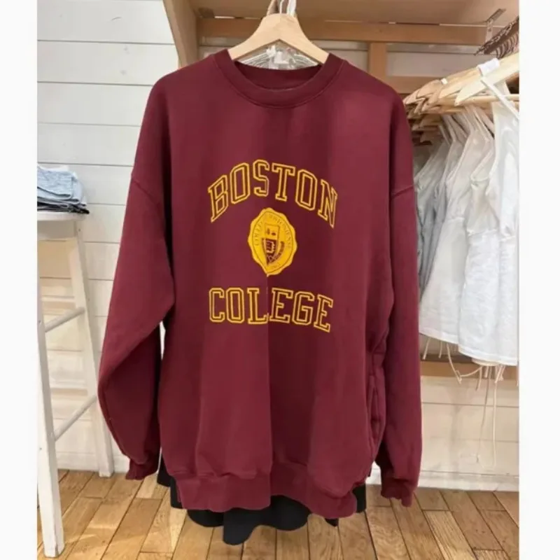 

LISM women's winter clothes y2k hoodies sweatshirt 2025 Overhead irt Brand New Autumn Collection by BOSTON Brand Cotton Long Sve