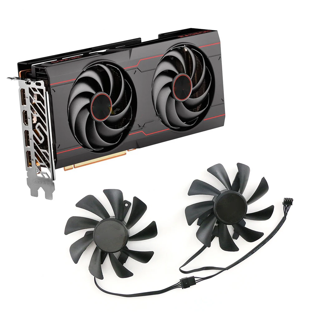 For SAPPHIRE RADEON RX 6600 6600XT 6700XT PULSE Graphics Card Cooling Fan