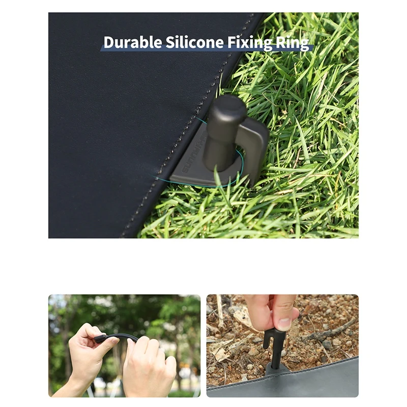 Sunnylife สําหรับ Inspire3 Mavic3 Pro Professional ผ้ากันเปื้อนขนาดใหญ่กันน้ํา Landing Pad 110 ซม.เล็บดิน Tarmac ชุด