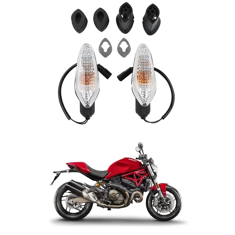 

Запчасти для мотоциклов Ducati Monster 1200 821 2016-2020 797-2017 2018-2020, передний указатель поворота, цвет Янтарный