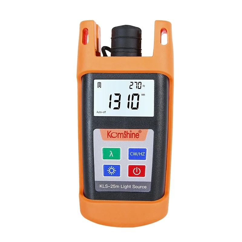 KLS-25M Optic Power Meter Fiber Optic Laser Source SM 850/1300nm SM 1310/1550nm Optical Light Source Tester LED Function