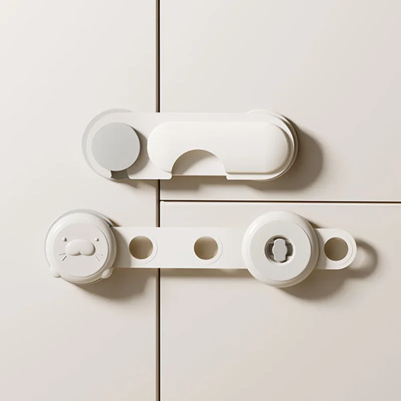 4Pcs/lot New Baby Safety Locks Adjustable Size Universal Drawer Lock Anti-Clip Hands Children's Safety Protection Accessories