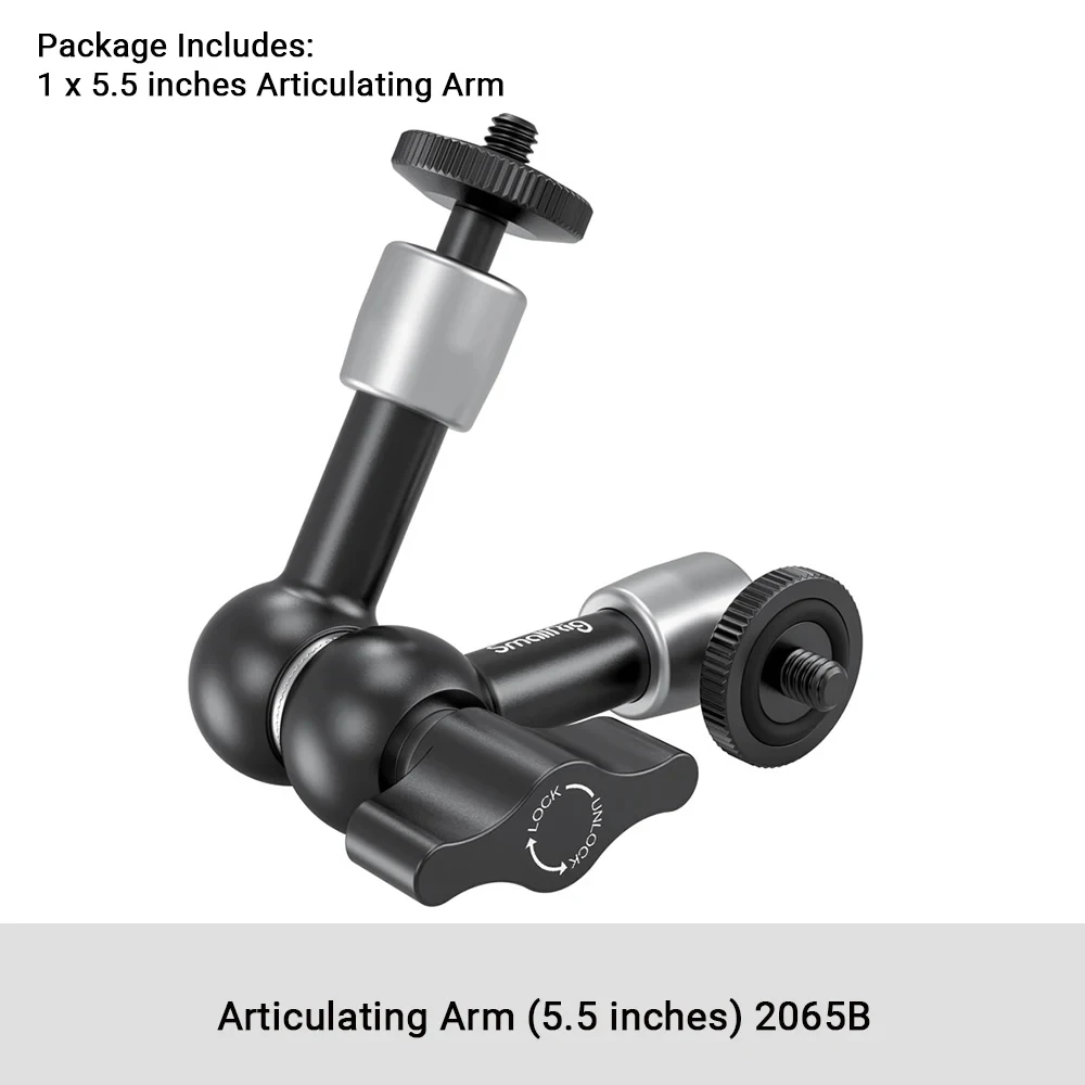 SmallRig шарнирный рычаг 9,5 дюйма из алюминия для видеосъемки — фото товара