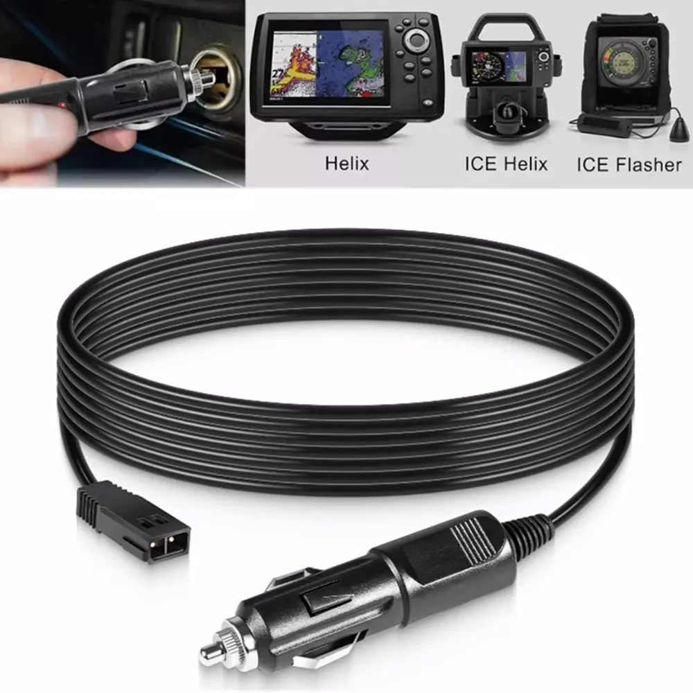 TML 12V DC Port Power Cord 720105-1 Power Cable Fit for Humminbird Fish Finder Charger, for All Helix 5/7/8/9/10/12/15