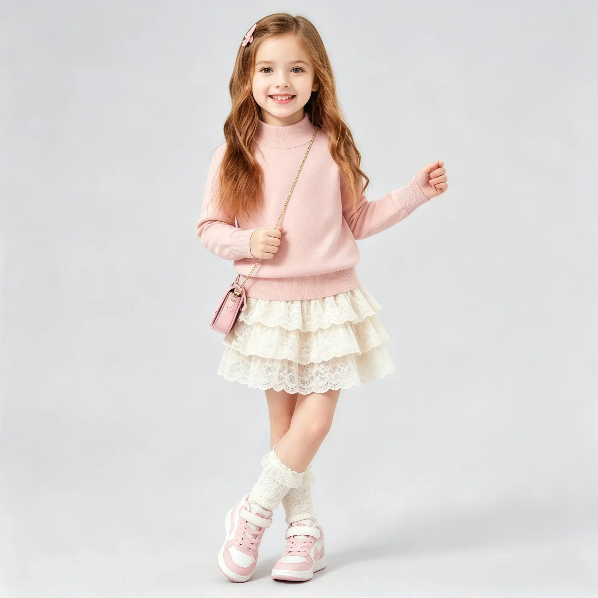 2-10T Toddler Kid Baby Boy Girl Sweater Winter Warm Clothes Long Sleeve Knit Pullover Top Casual Plain Knitwear Outfit