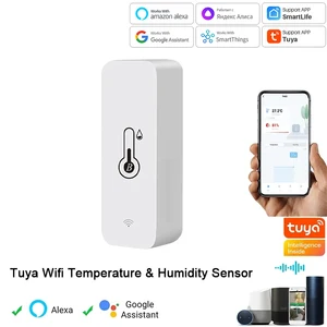 Tuya WiFi Temperature Humidity Sensor SmartLife APP Remote Control Monitor For Smart Home Work with Alexa Google Assistant