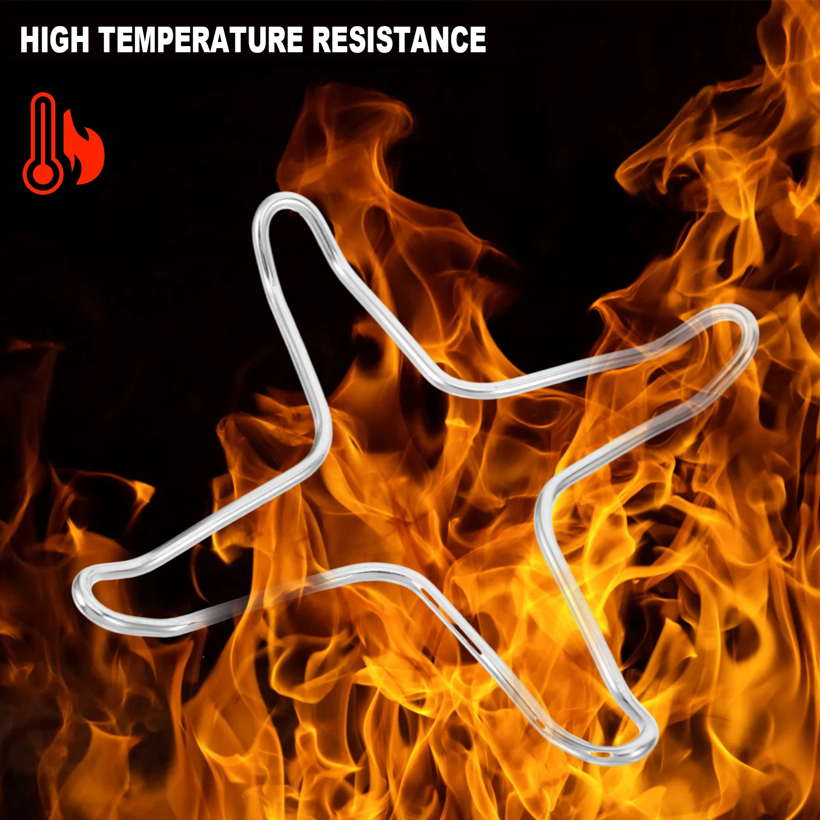 

Sturdy Household Gas Stove Rack High Temp Resistant Long Lasting Design Perfect for Smaller Pots and Pans Gas Stove Rack