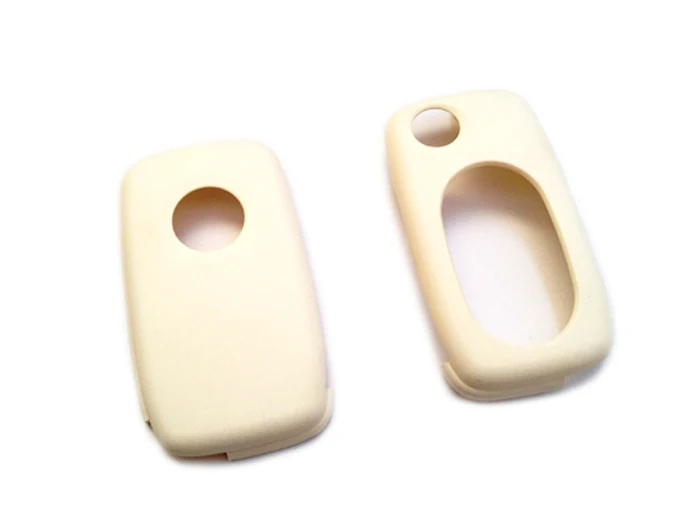 

WHITE Remote Key Protection Case OVAL Key Pad 2 3 Button For VW Golf Jetta MK4