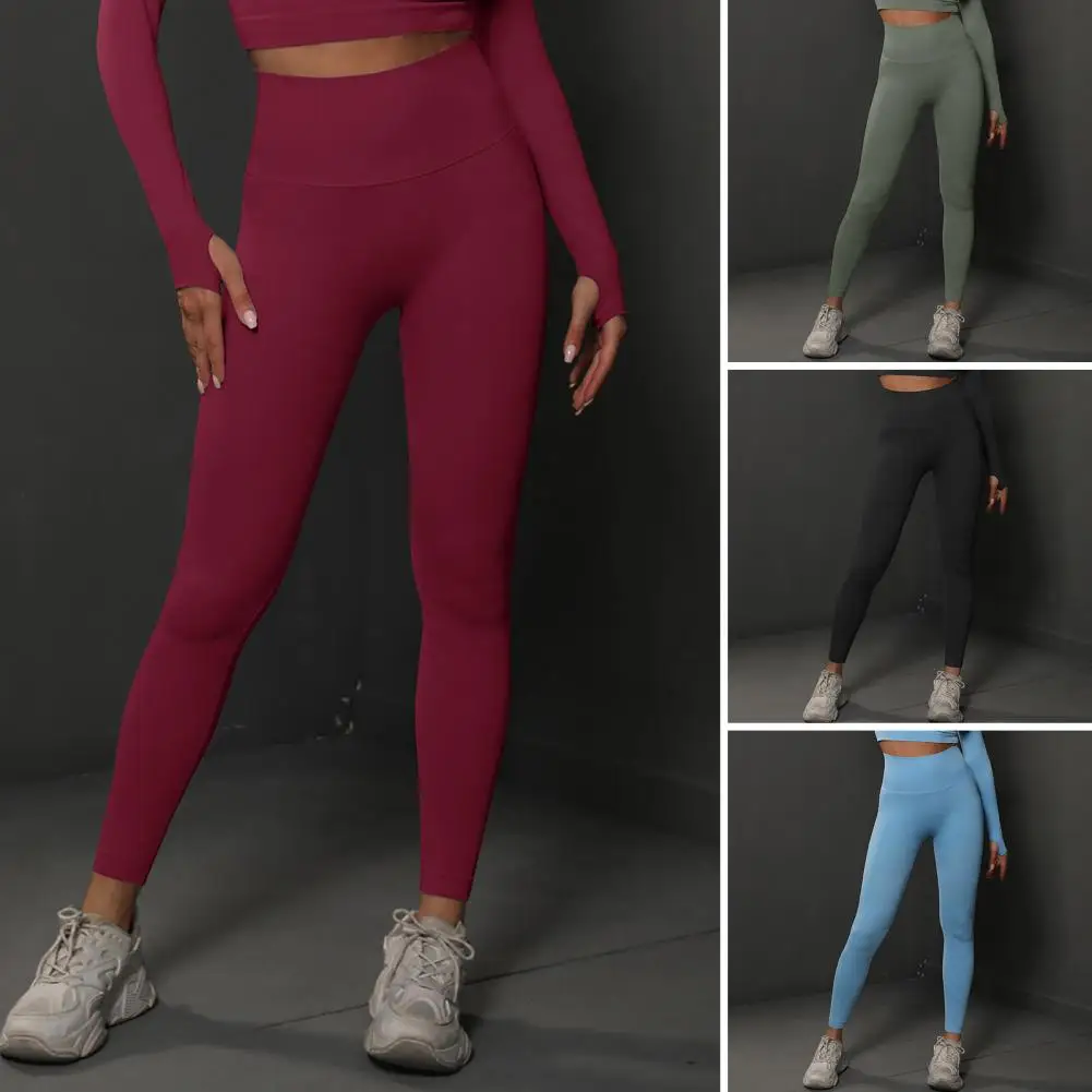 Leggings de sentimento nu de cintura alta para mulheres, calça casual, leggings de ioga apertadas, ginástica, corrida, energia