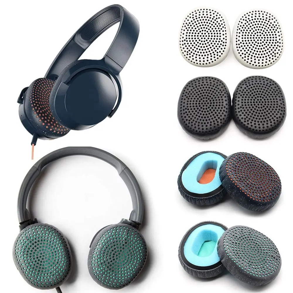 Almohadillas profesionales para auriculares inalámbricos Skullcandy Riff, almohadillas de repuesto para auriculares, cojín de cuero, funda de esponja para auriculares