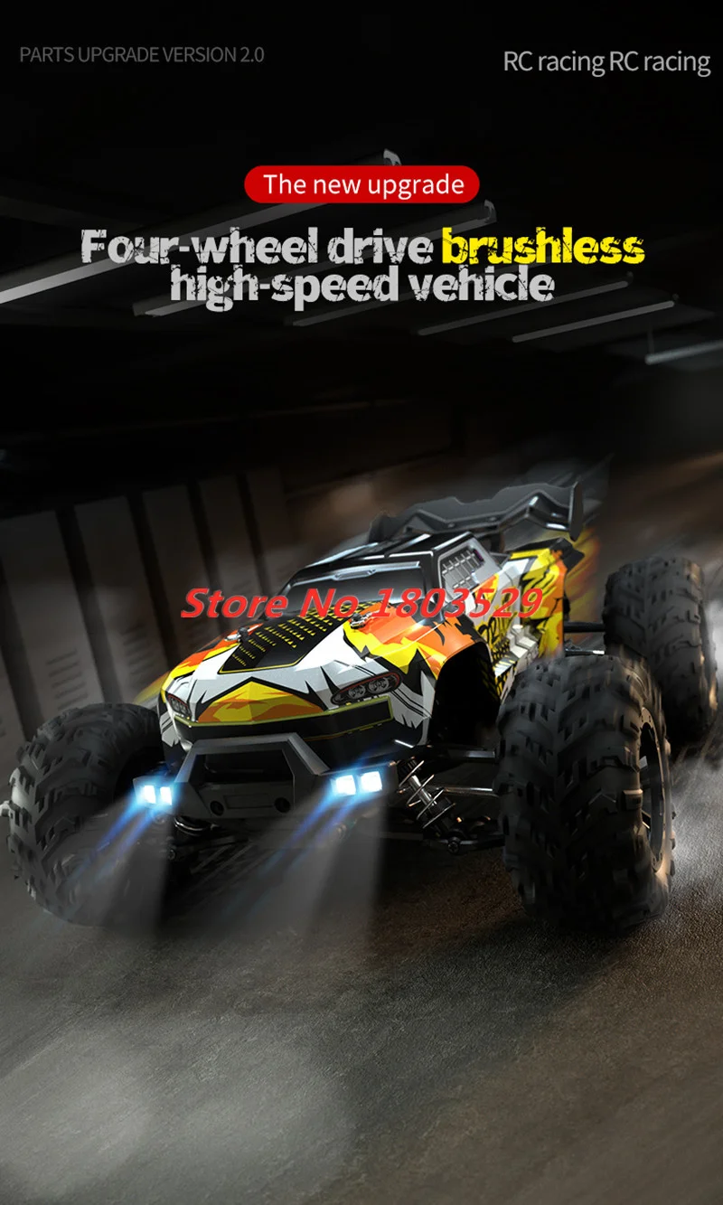 Professional 1:16 Off-Road 70Km/h Brushless RC Racing Drift Car 2.4GHz Rc Car All-Terrain Update Version Car Vehical Toys Adults