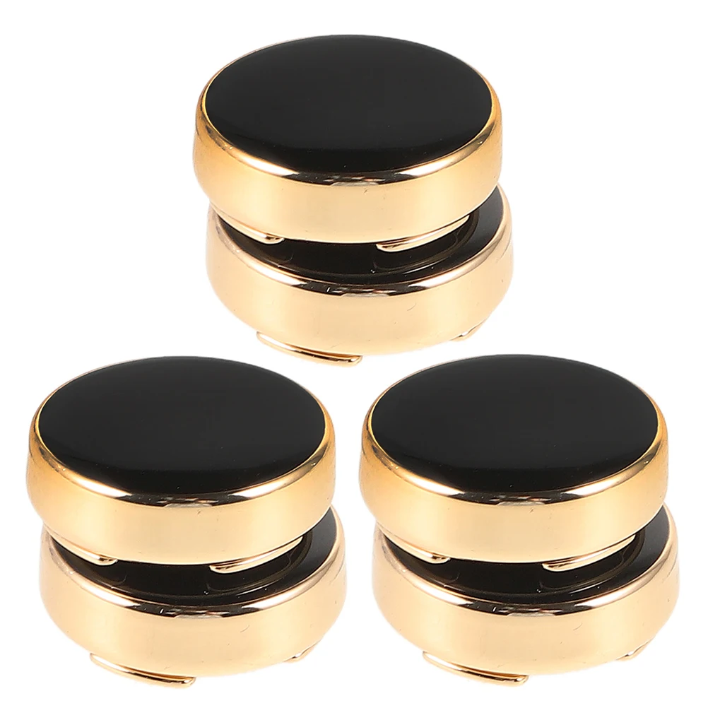 

3 Pairs Suit Cufflinks Button Shirt Covers Guards for Men Buttons Sleeve Nails Women